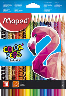 Színes ceruza Color' Peps Animals, 18 színben-3